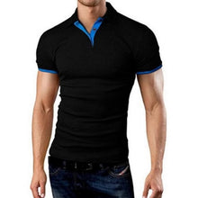 Load image into Gallery viewer, Mens Polo Shirt 2020 New Summer Short Sleeve Turn-over Collar Slim Tops Casual Breathable Solid Color Business Shirt fitness
