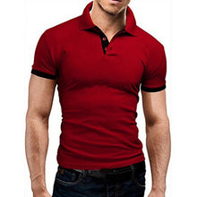 Load image into Gallery viewer, Mens Polo Shirt 2020 New Summer Short Sleeve Turn-over Collar Slim Tops Casual Breathable Solid Color Business Shirt fitness
