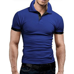 Mens Polo Shirt 2020 New Summer Short Sleeve Turn-over Collar Slim Tops Casual Breathable Solid Color Business Shirt fitness