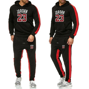 Vestuário de marca de moda masculina agasalho casual sportsuit hoodies dos homens moletom moletom esportiva jordan 23 casaco + calça conjunto