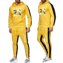 Load image into Gallery viewer, Vestuário de marca de moda masculina agasalho casual sportsuit hoodies dos homens moletom moletom esportiva jordan 23 casaco + calça conjunto
