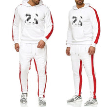 Load image into Gallery viewer, Vestuário de marca de moda masculina agasalho casual sportsuit hoodies dos homens moletom moletom esportiva jordan 23 casaco + calça conjunto
